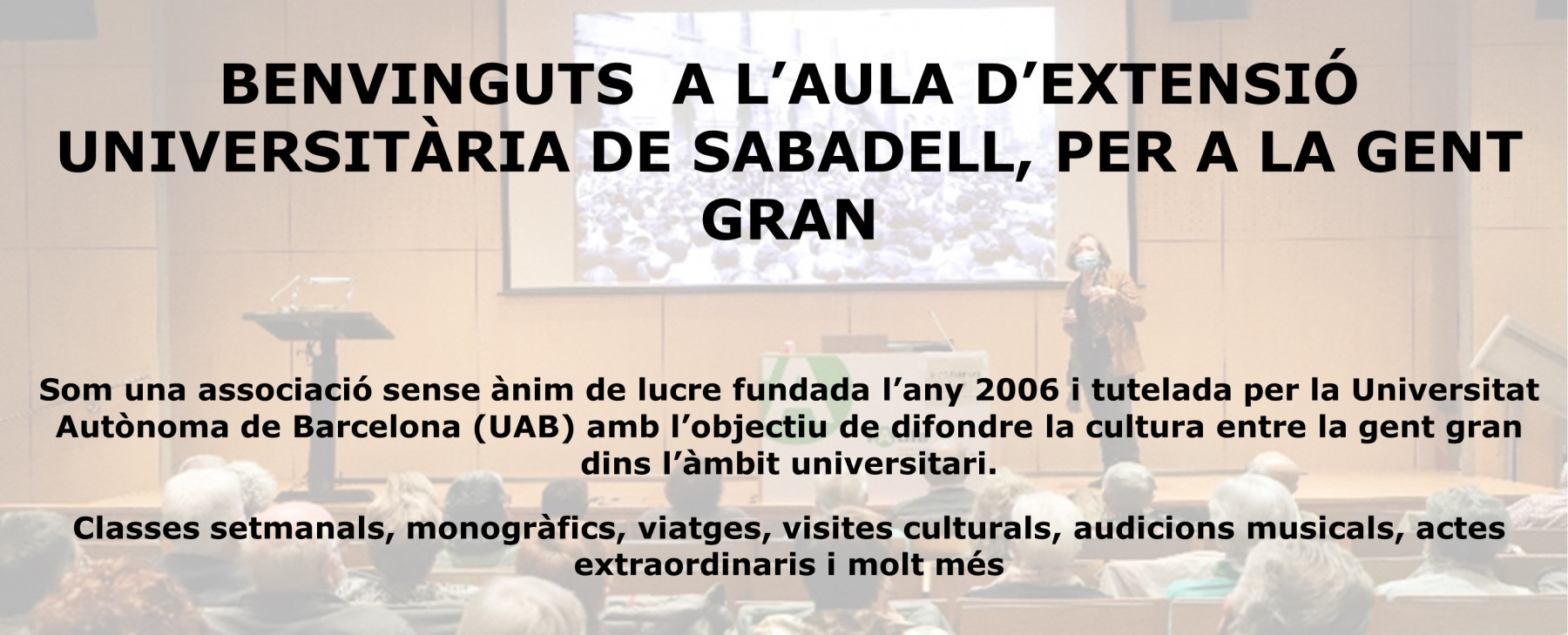 Aula d´Extensió Universitària de Sabadell, per a la Gent Gran