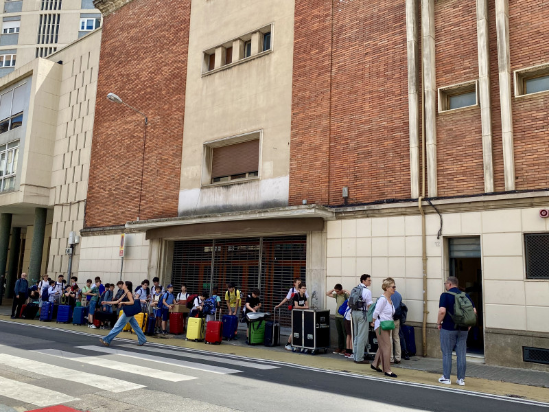 Arribada de la Escolania de Montserrat